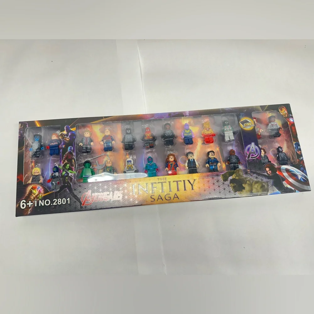 Avengers Action Figures + Accessories Building Blocks Brick Mini Figure 24+ Pcs - Picture 3 of 7